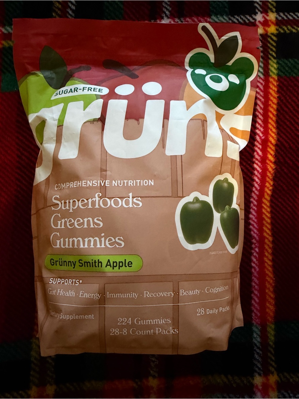 Gruns Apple SOLD OUT Limited Edition Gummies 28 Pack Exp 3/2027 - Grüny Smith